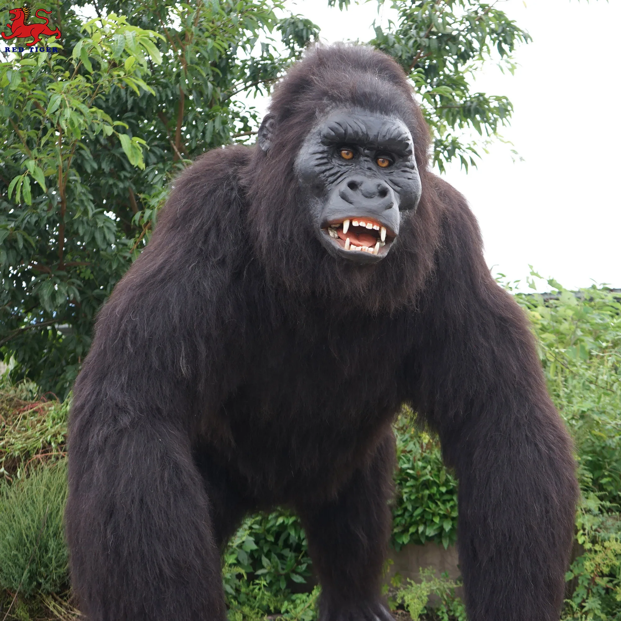 Superior Quality Life Size Simulation Animatronic Gorilla Costume