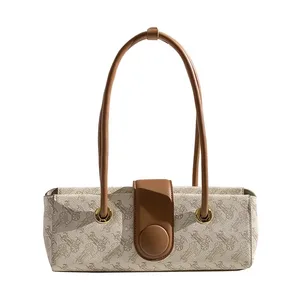 2026 New Design Exquisite Small Women's Handbags High-Grade Two Handles Open Closure Soft Durable Polyester Lining Factory