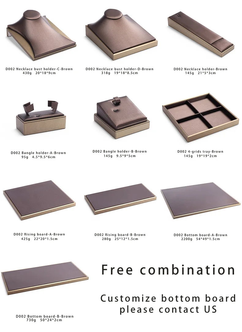 Digu Customized Leather Jewelry Display Props Wholesale Necklace