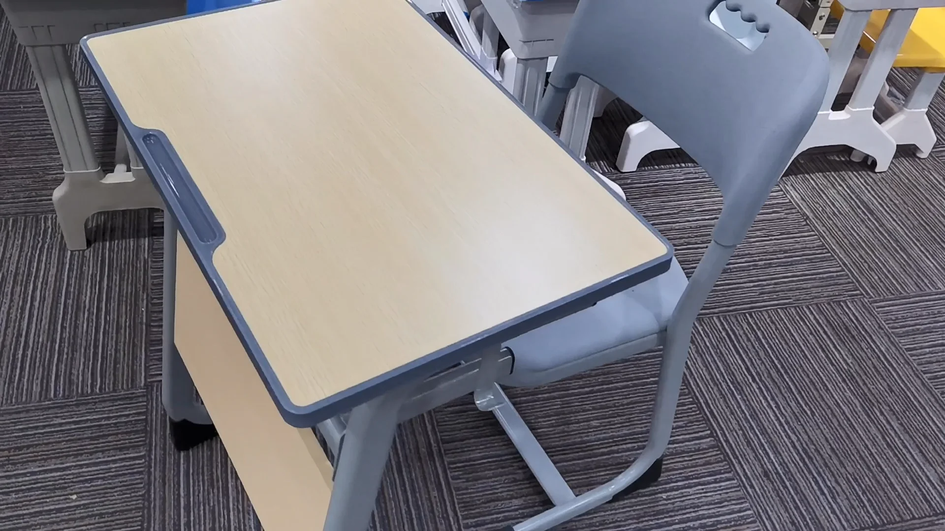 School Furniture Student Single Desk Classroom Furniture Buy School Desk,Study Table Chair Set