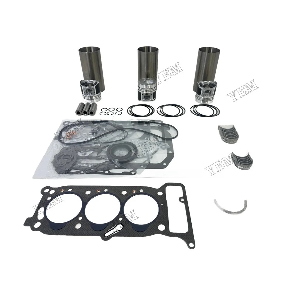 For Isuzu 3KR2 Overhaul Kit Repair Part Engine Piston Ring Gasket Bearing