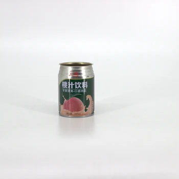 Customized empty round Mango juice tin cans tinplate fruit juice coffee tin cans cup