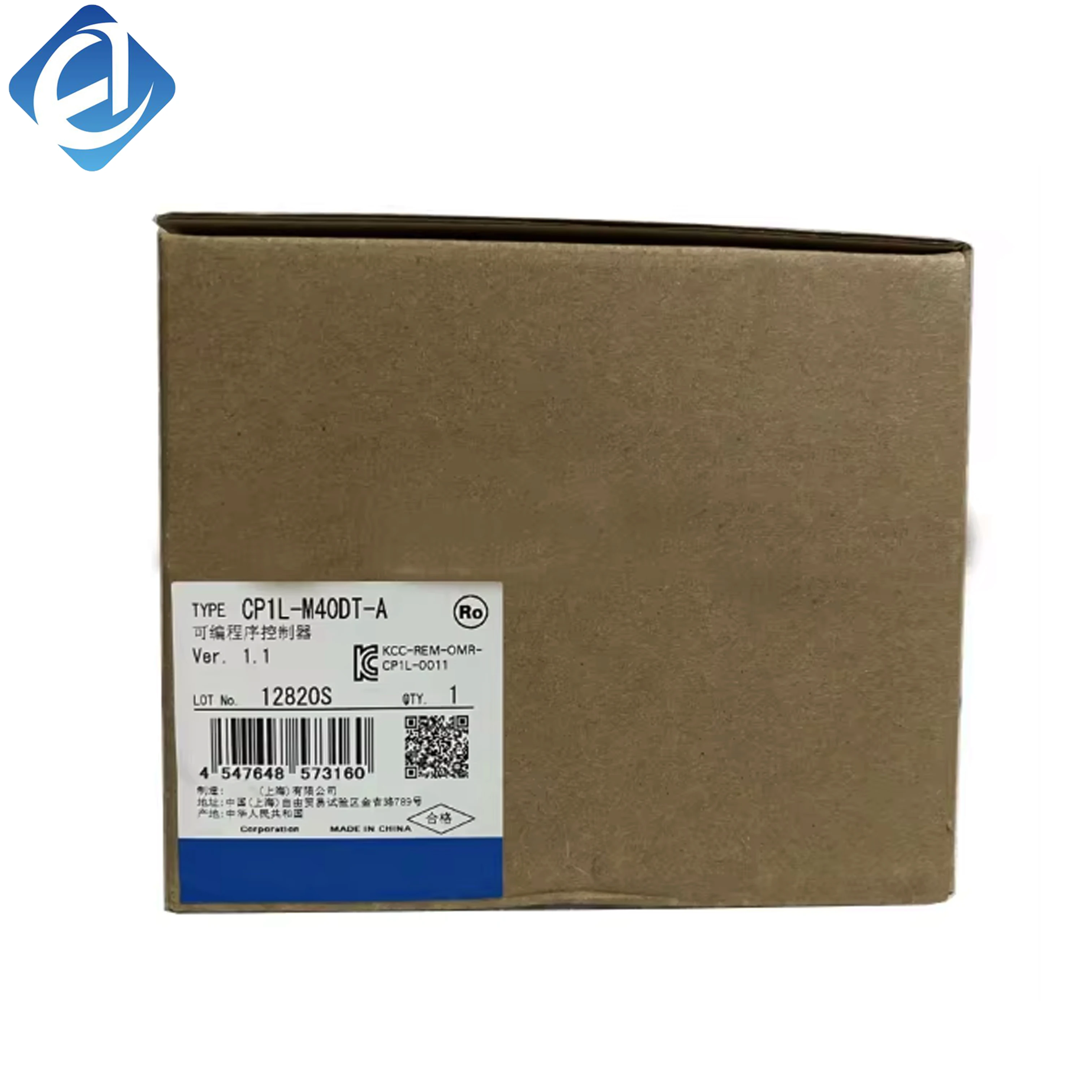 New Original Omron CP1L series compact transistor PLC. With 40 I/O points, stable logic control, abundant functions and convenient programming. Widely used in small automated machinery, equipment control and general industrial automatic control systems.