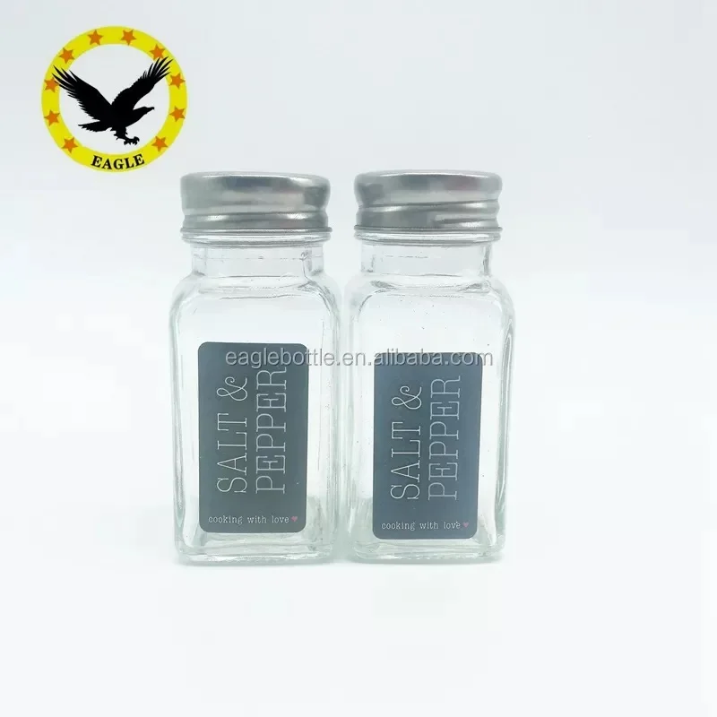 Glass Paragon Spice Jars with Flip & Sift Cap, Bulk