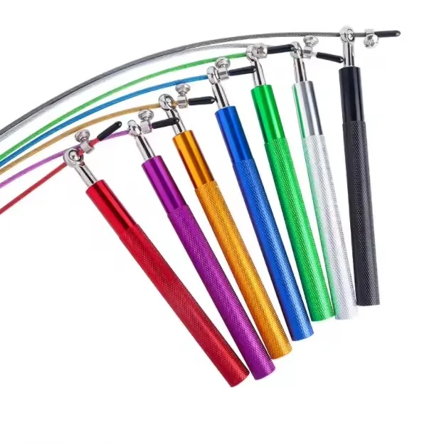 odm adjustable steel wire aluminum alloy durable 3m rope speed jump rope for home  gym fitness-4