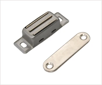 Modern Stainless Steel Magnetic Cabinet Door Catcher Top Suction Furniture Cupboard Door Stopper Closer for Kitchen & Hotel