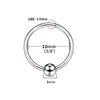 Titanium 1.0*10 3mm beads
