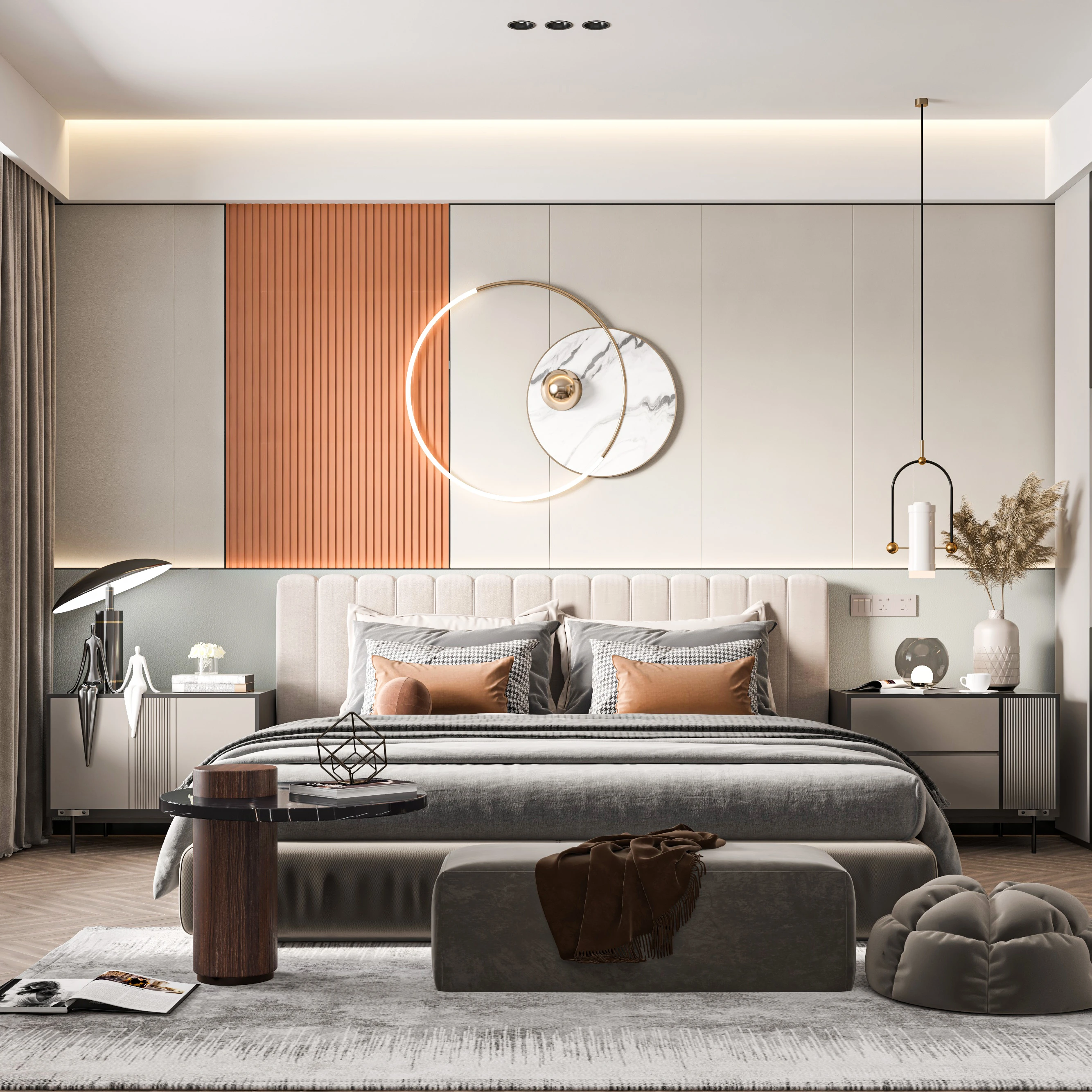 Melinco Interior Decoration 3D Slat Panel Wood Plastic Composite Fluted Wall Panels for Villa Office Hotel Wall panel solutions