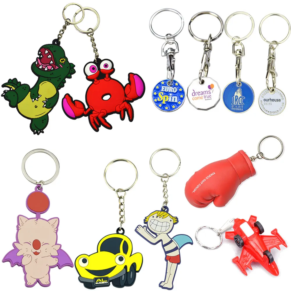 Make Your Own Logo Metal 3d Keychain Parts Wholesale Metal Souvenir