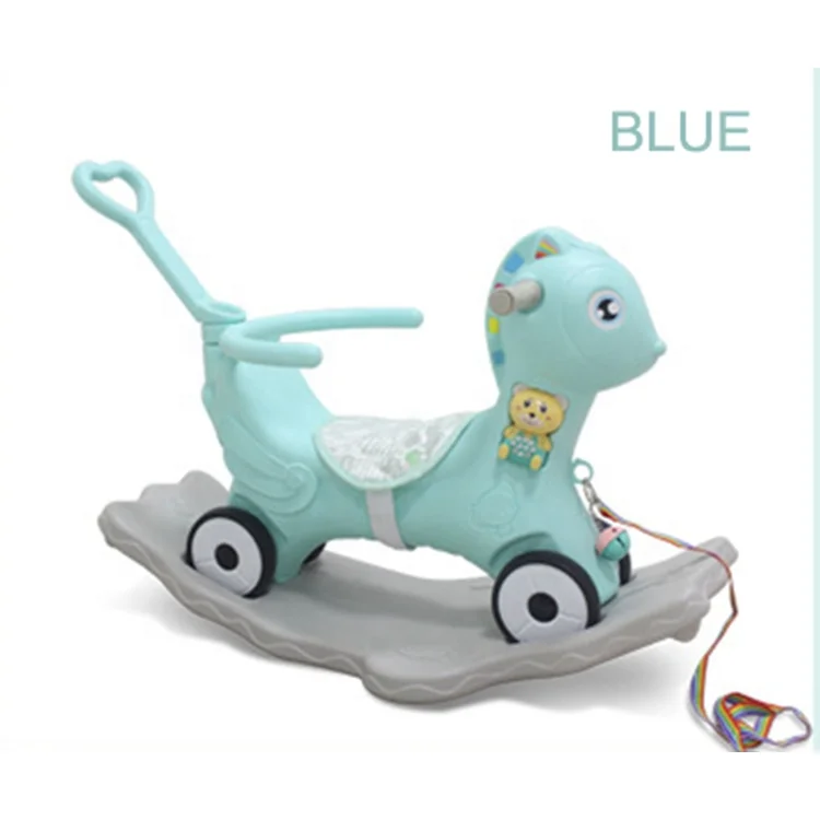 Best sale baby rocker horse indoor and outdoor plastic kids rocking horse fency for baby toy