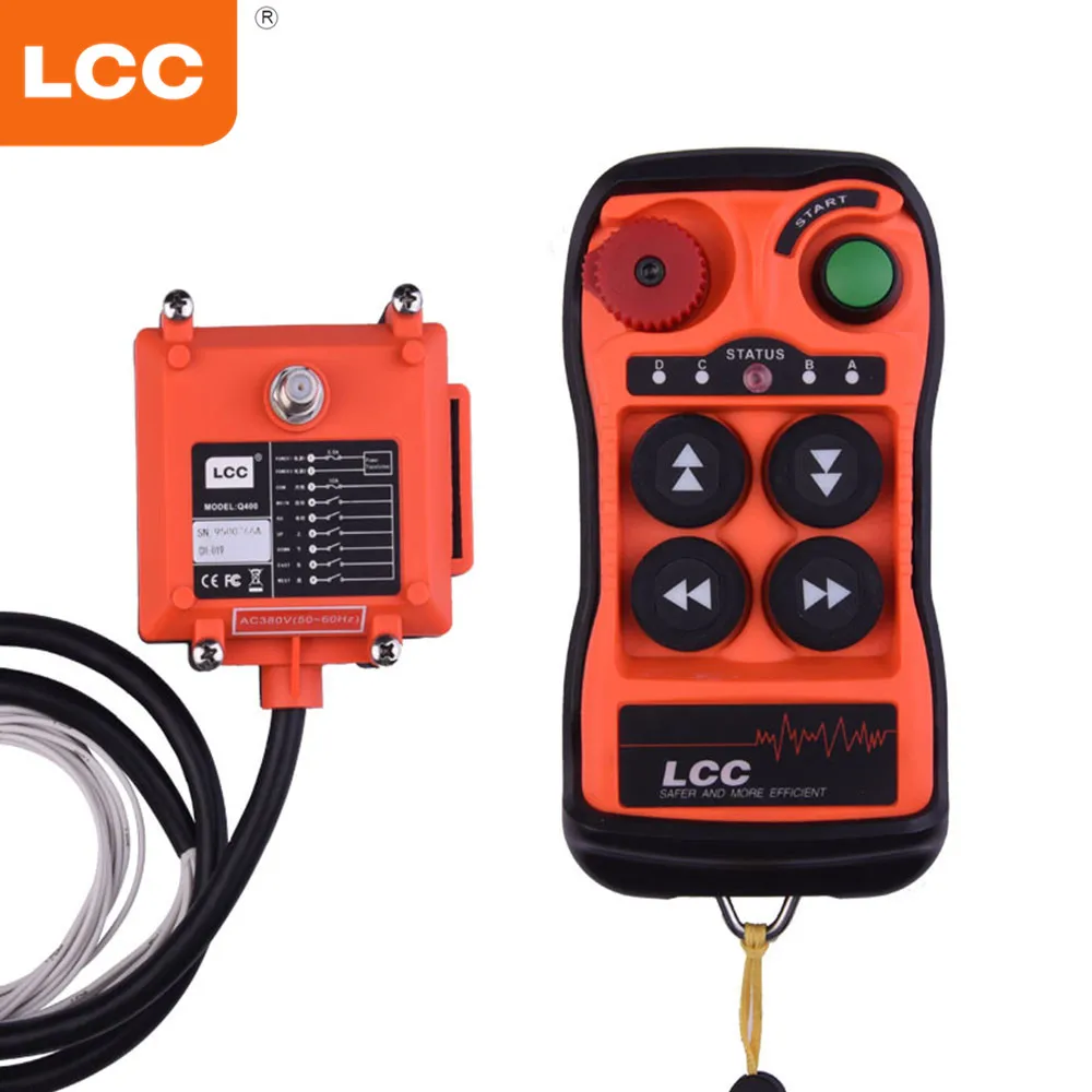 Q400 4 Buttons 24 Volt Tail Lift Electric Hoist Crane Radio Wireless Remote Control