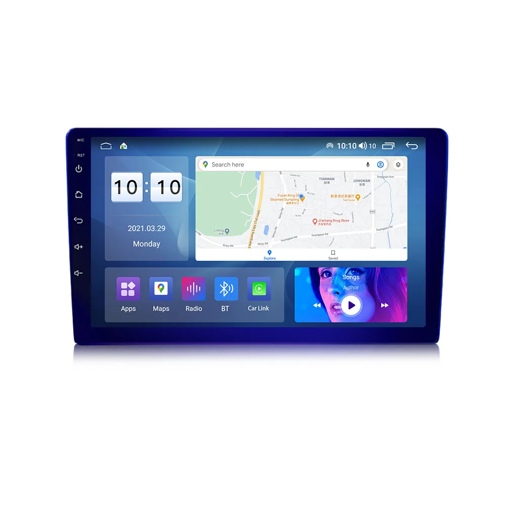 免税品 10.1 Car Stereo for Android 11， Touch Screen Car Radio