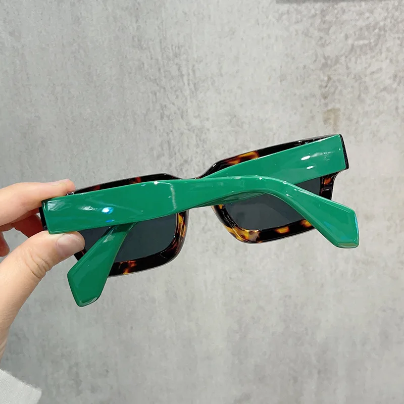 Logo Customized Fashion Vintage Shades Retro Small Square Frame Sun