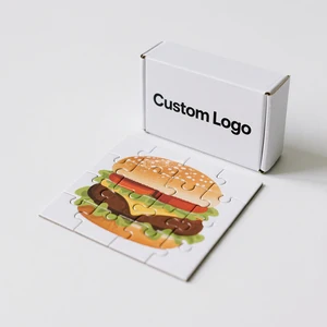 Personalization Custom Logo Box Puzzle Educational Entertainment Game Paper Puzzle for Kids