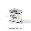 Tarro para granos de café estilo inglés, color blanco hueso, 150g.