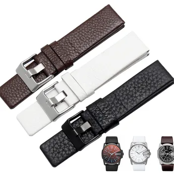 22mm 24mm 26mm 28mm 30mm Genuine Leather Watchband for Diesel Watch Strap for DZ1405 DZ4323 DZ7313 DZ7322 DZ4386 Band Bracelet
