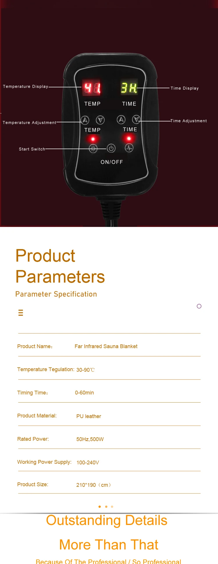 Gyzx Weight Loss And Detox Customizable Far Infrared Sauna Blanket Infrared Heated Body Wrap