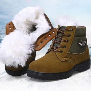 Gao Anbang Ankle Support Height-increasing Design Dark Color Scheme with Metal Eyelets Wing logo Decoration on the Hiking Boots