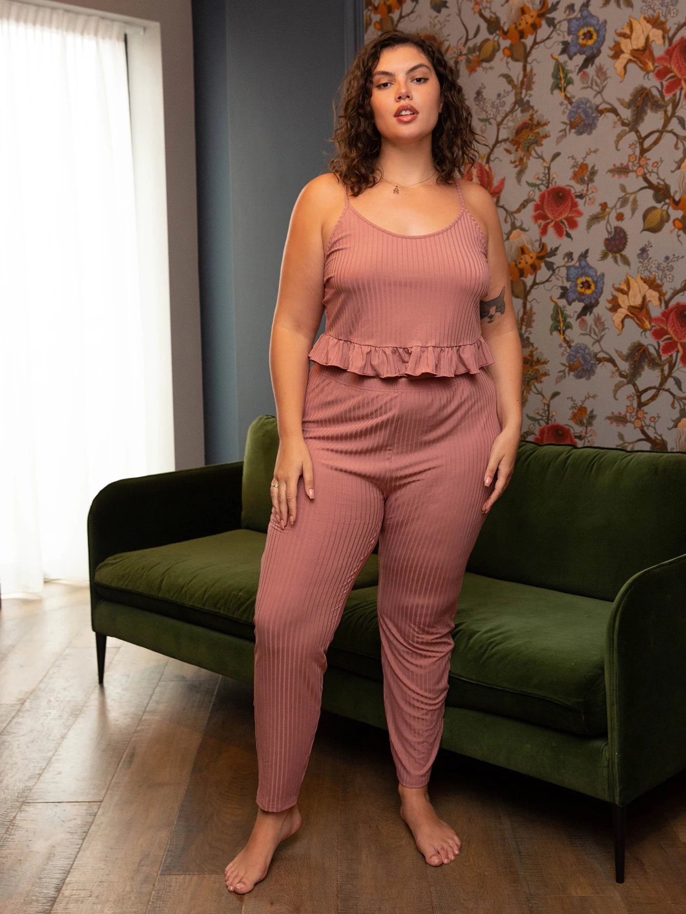 Zomer Plus Size Geribbelde Pyjama Sets 5xl Vrouwen Lounge Kleding Rib ...
