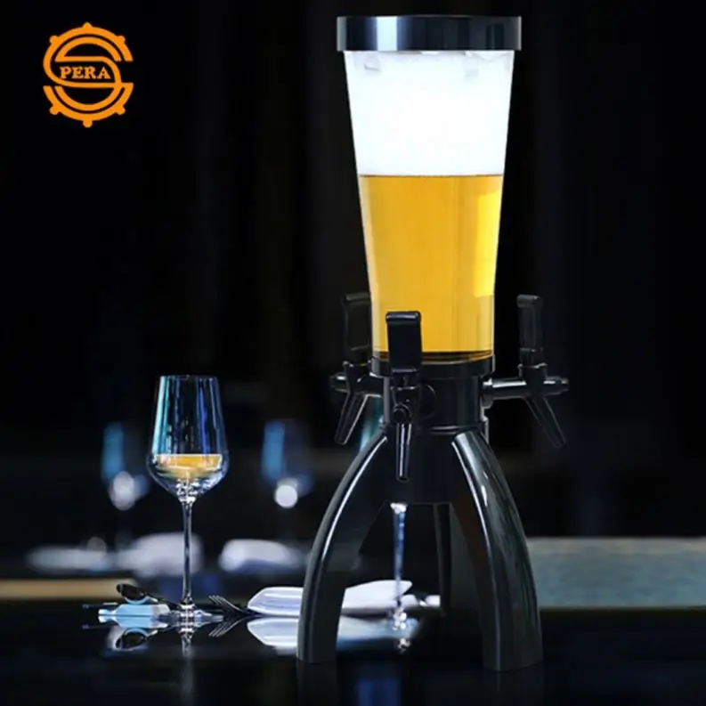 Beer Keg Dispensers Drinks Tower Durable 3L Parties Beer Drink Dispenser  Beer Tower for Pubs Family