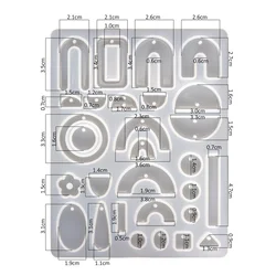 Aamzon Горячие блестящие серьги смола подставка пепельница форма силиконовые мерные чашки сделай сам кристалл клей набор формы для ювелирных
