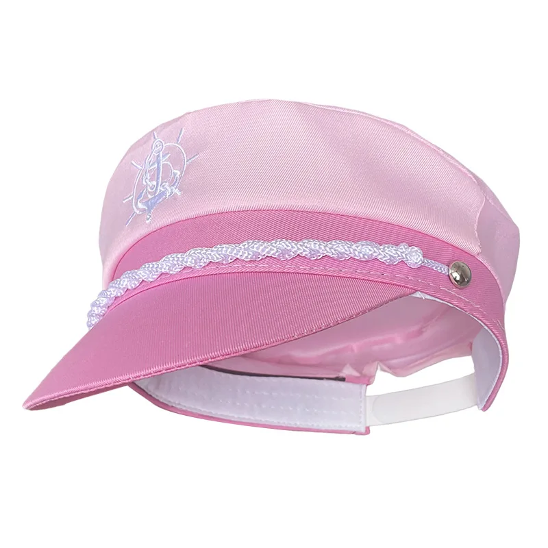 HLC Customized Carnival Yacht Party Navy Captain Hat Girls Pink