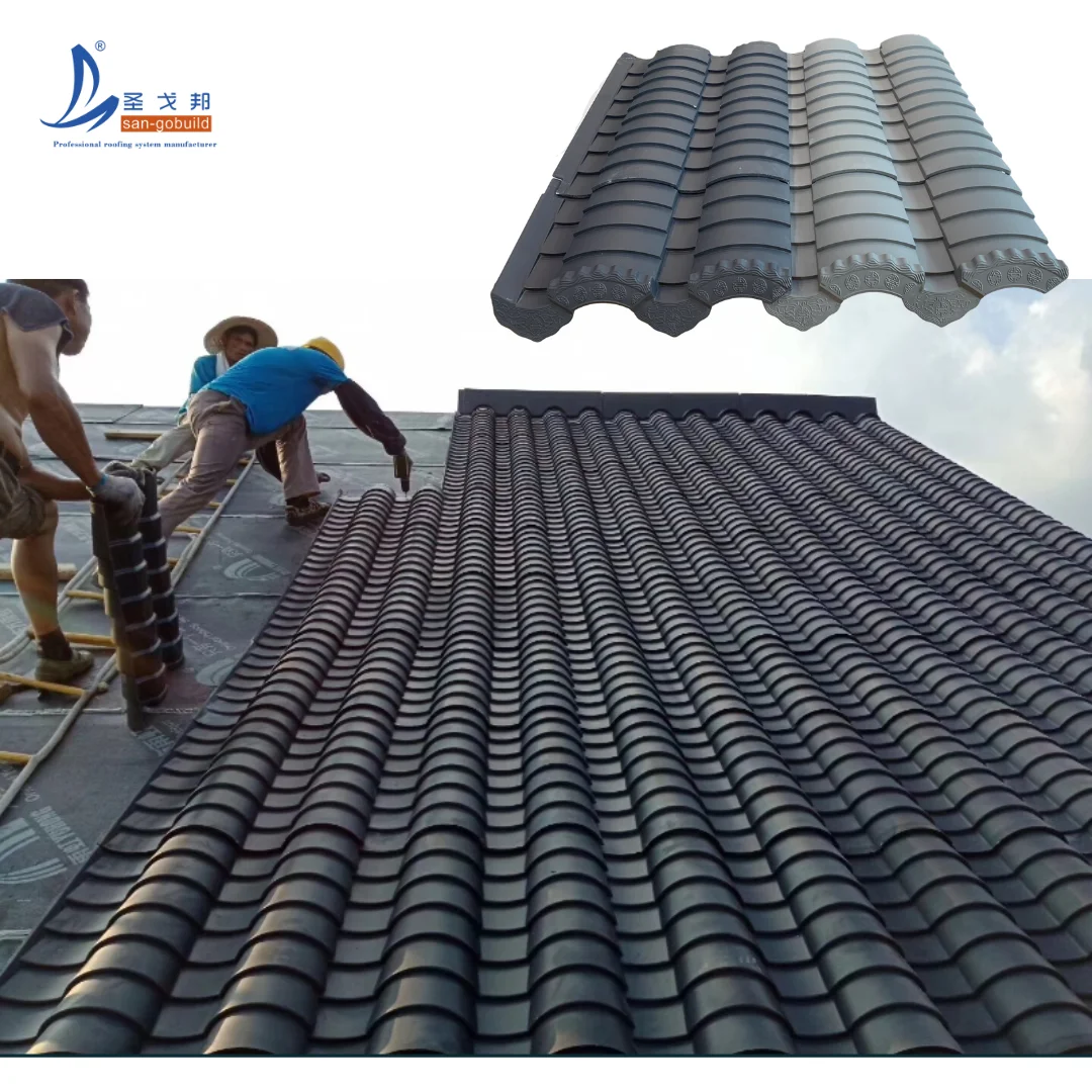 Traditional Chinese Architecture Pagoda Roofs Curved Eaves Decorative Roof Tiles