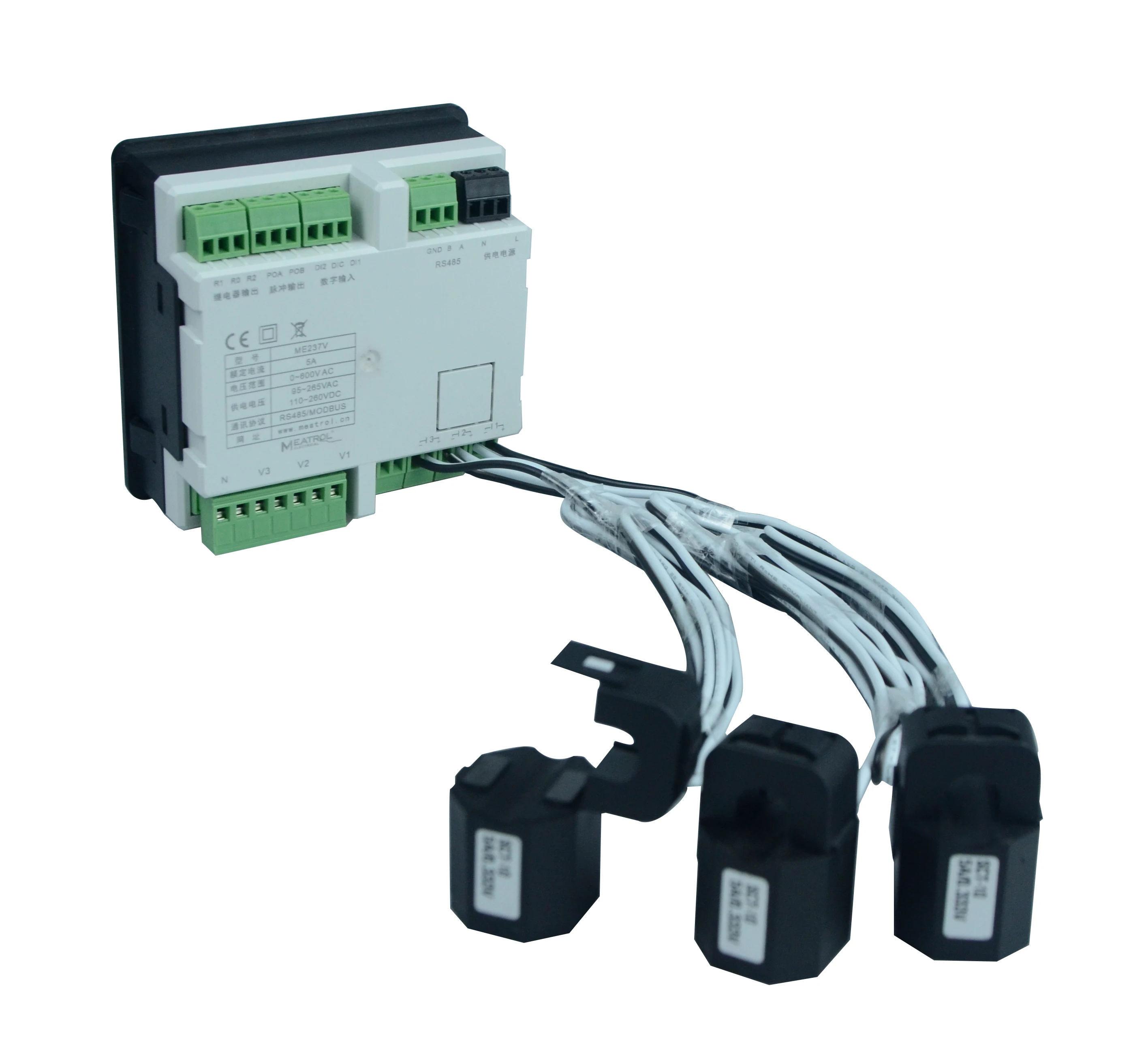 ME237 Power Meter 333mv CT Modbus RTU RS485 Rogowski Coil Energy Meter kwh Meter