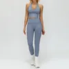 Gilet 2 + Leggings - Blu grigiastro