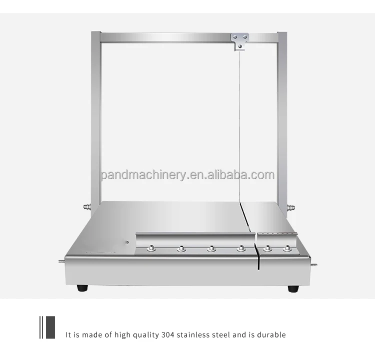 Stainless Steel Wire Cheese Block Cutter with Serving Board - Image 2
