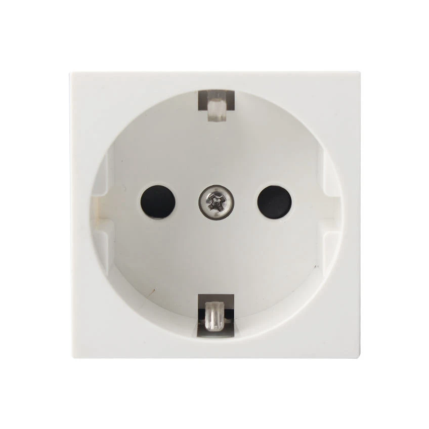 German Universal 3 Pin Electrical Plug Switched 16a 250v Electrical 45*45mm Wall Mounted Socket