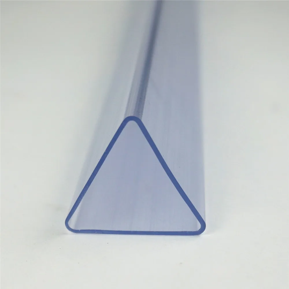 IC Packing Tubes PVC Plastic Pipe clear Custom Triangle Clear Plastic Packing Tube PP/PVC/PC/Acrylic See-through