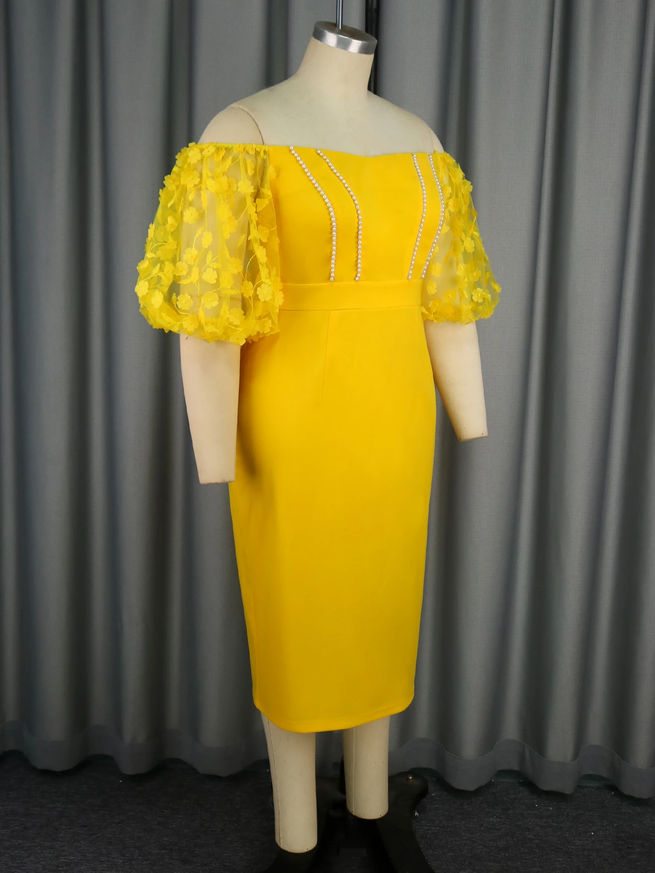 white christmas dresses Tea-Length Ruched Semi-Formal Party Dress: Amoris BD7027 Bordeaux / XSmall main image 1