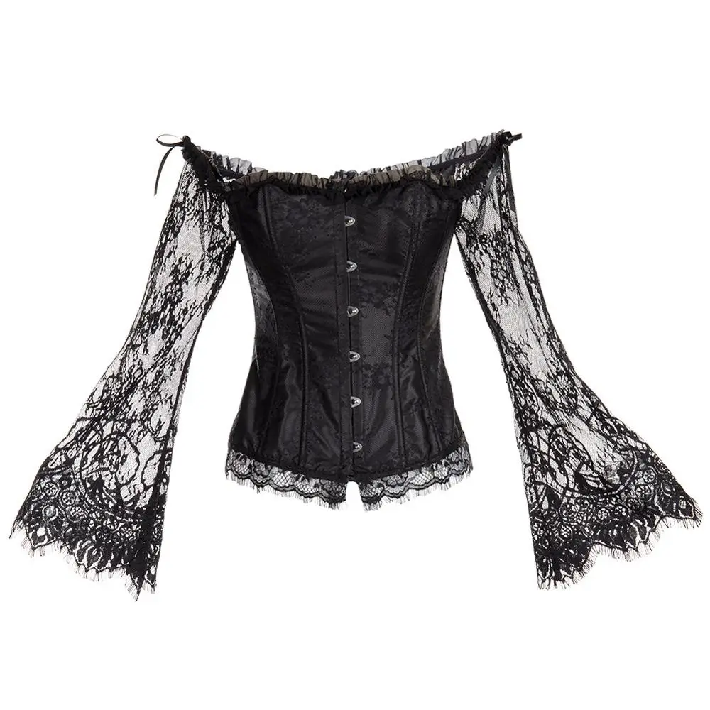 ecoparty 女士性感哥特式维多利亚式紧身胸衣复古系带紧身胸衣