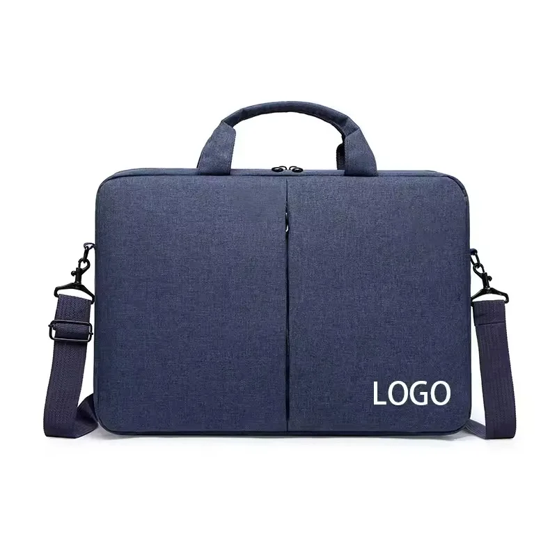 Laudtec Large Capacity Laptop Shoulder Bag Waterproof Polyester Case Carrying Daily Use Simple Business Bags Custom Logo Dnb160