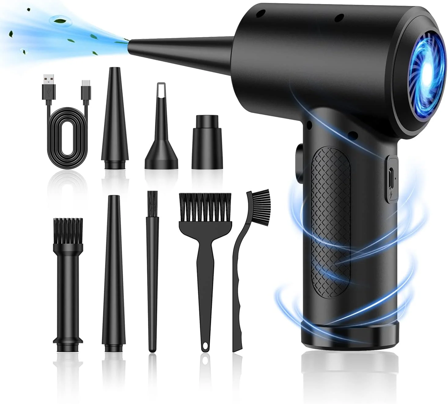 Electric Cordless 51000rpm Computer Keyboard air duster Mini Handheld Turbo Jet Fan Rechargeable Portable Barber air duster Jet