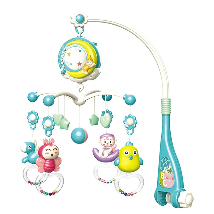 Новейший дизайн 2 вида цветов Пульт дистанционного управления музыкальная детская кроватка для