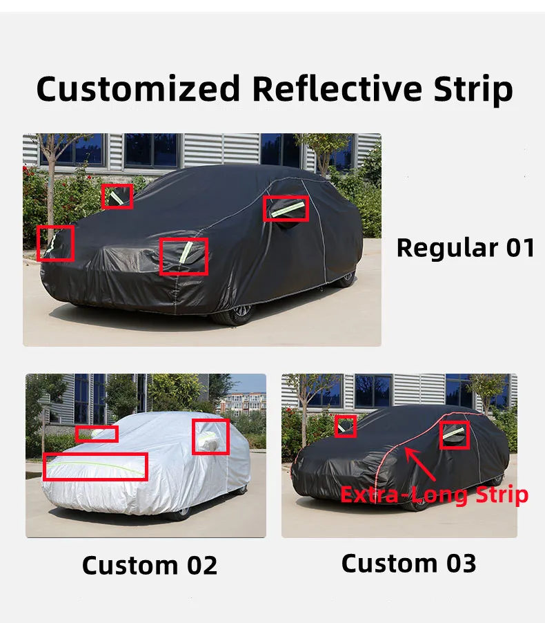 Thermal Thick Shell Car Cover Super Breathable Waterproof Windproof Snow Sun Rain UV Protective Outdoor All Weather