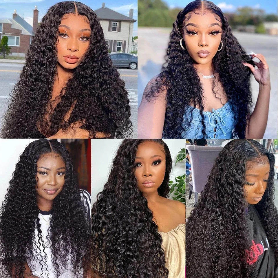 Deep Wave Clip ins Human Hair Extensions for Women 8Pcs_voghion.com