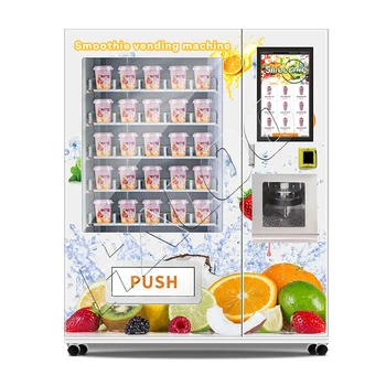 self service fruit smoothie blend vending machine and cooling smoothie vending machine