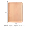 Bandeja cuadrada de madera de haya, 34*23*2cm, ensamblada.
