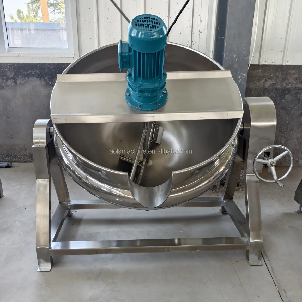 Industrial Automatic Self Stirring Cooking Pot Gas Mixer Cook Steam 1000 Liter Kettle Cooker for Jams Sauce