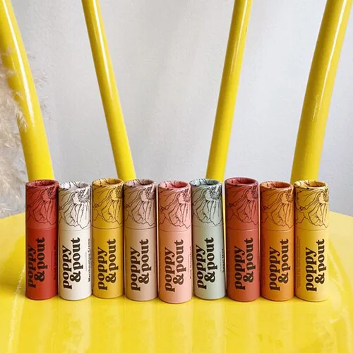 Biodegradable Recycled Cardboard Lip Balm/lip Gloss Push up Paper Tube