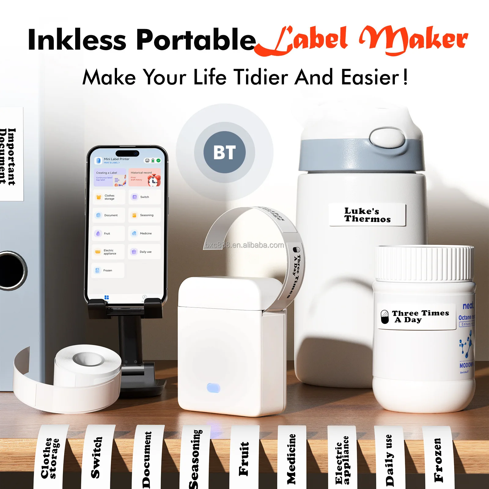 Portable Wireless Thermal Sticker Machine Factory-issued Mini Pocket ...