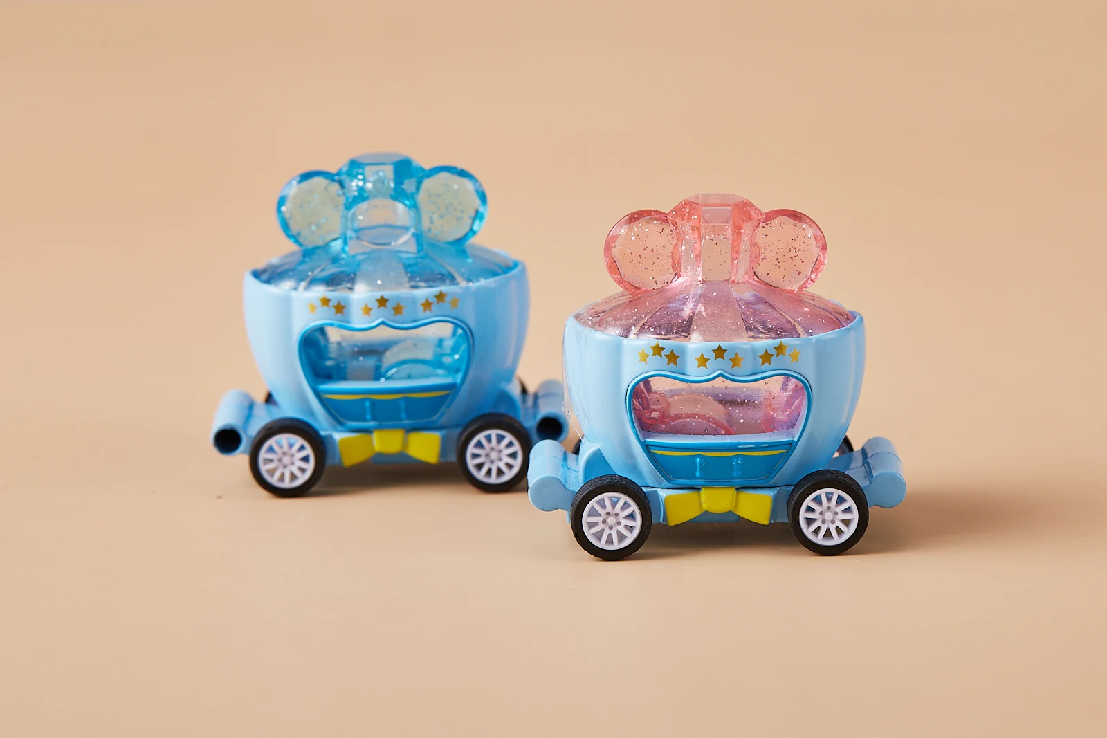 Hot sale mini alloy return model car 1:64 Colorful Small pumpkin car lovely funny cartoon car material safe vehicle toy for kids