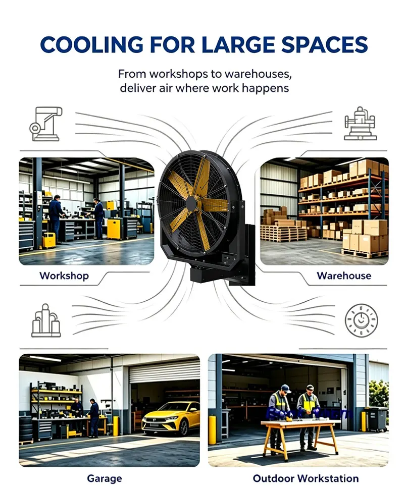 Wall Mounted Fans, 42inch, 220V, IP65 - detail 16