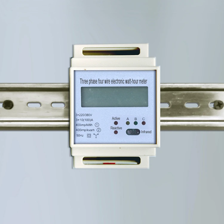 energy meter smart/Three phase four wire guide rail intelligent meter with nbiot module factory