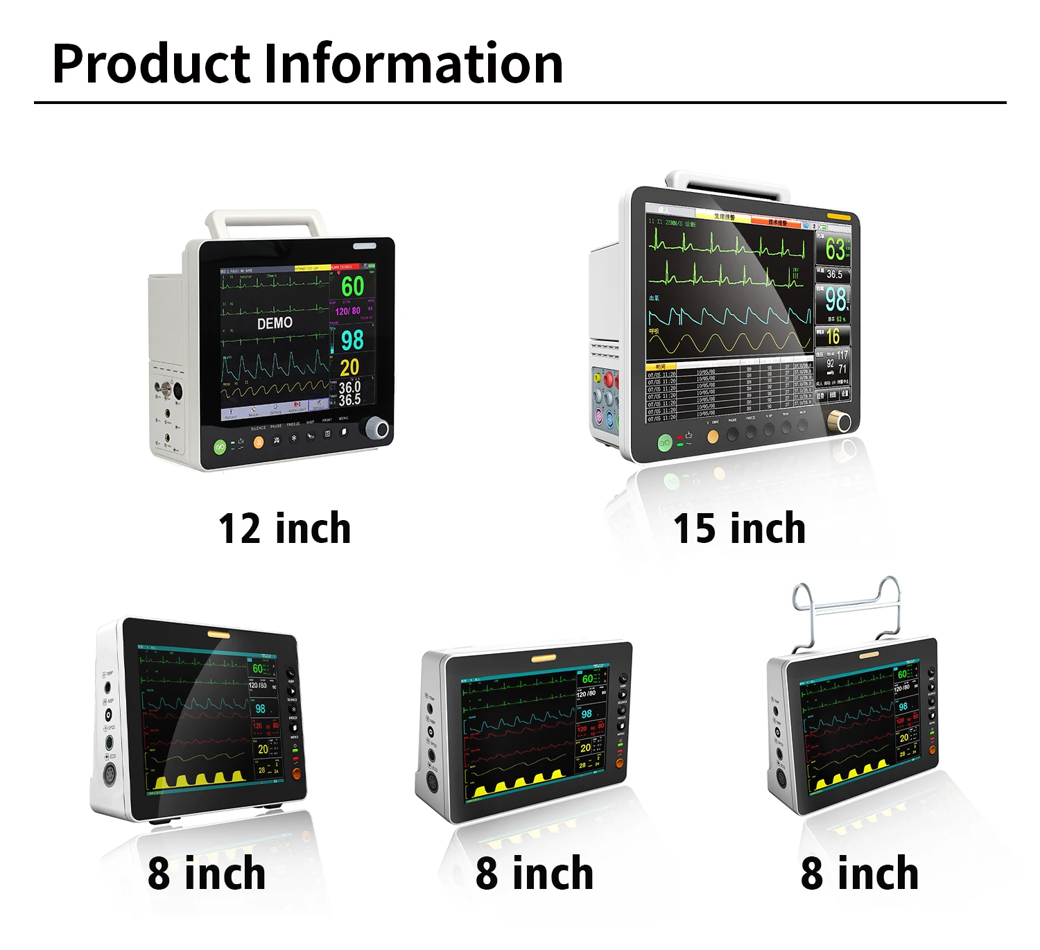 Portable VET Vital Signs Patient Monitor Veterinary Multi Parameter ...
