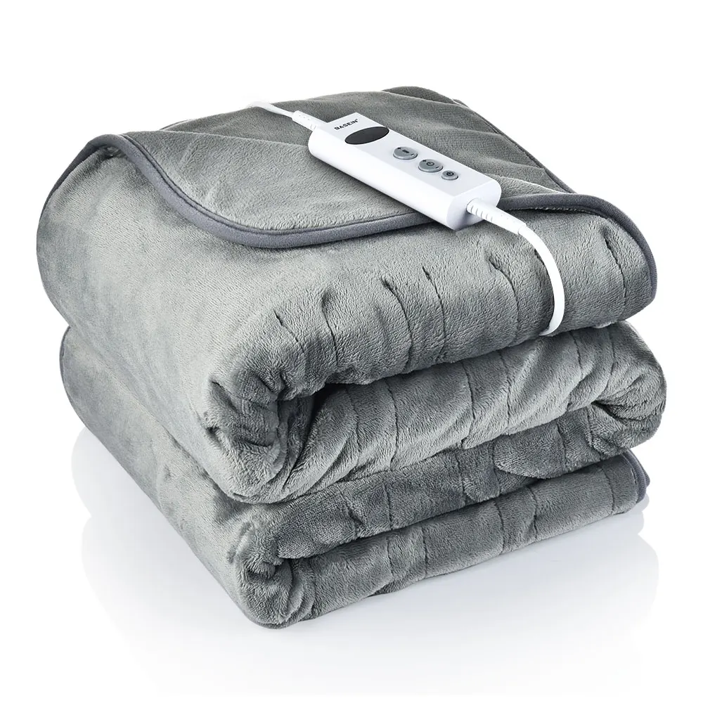 Overheating Protection Timing Washable Heat Throw Blanket King Size