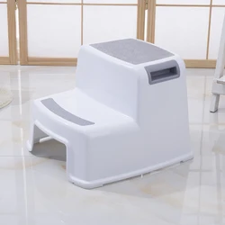 Детский двойной Высокий пластиковый ступенчатый стул для тренировок в горшке